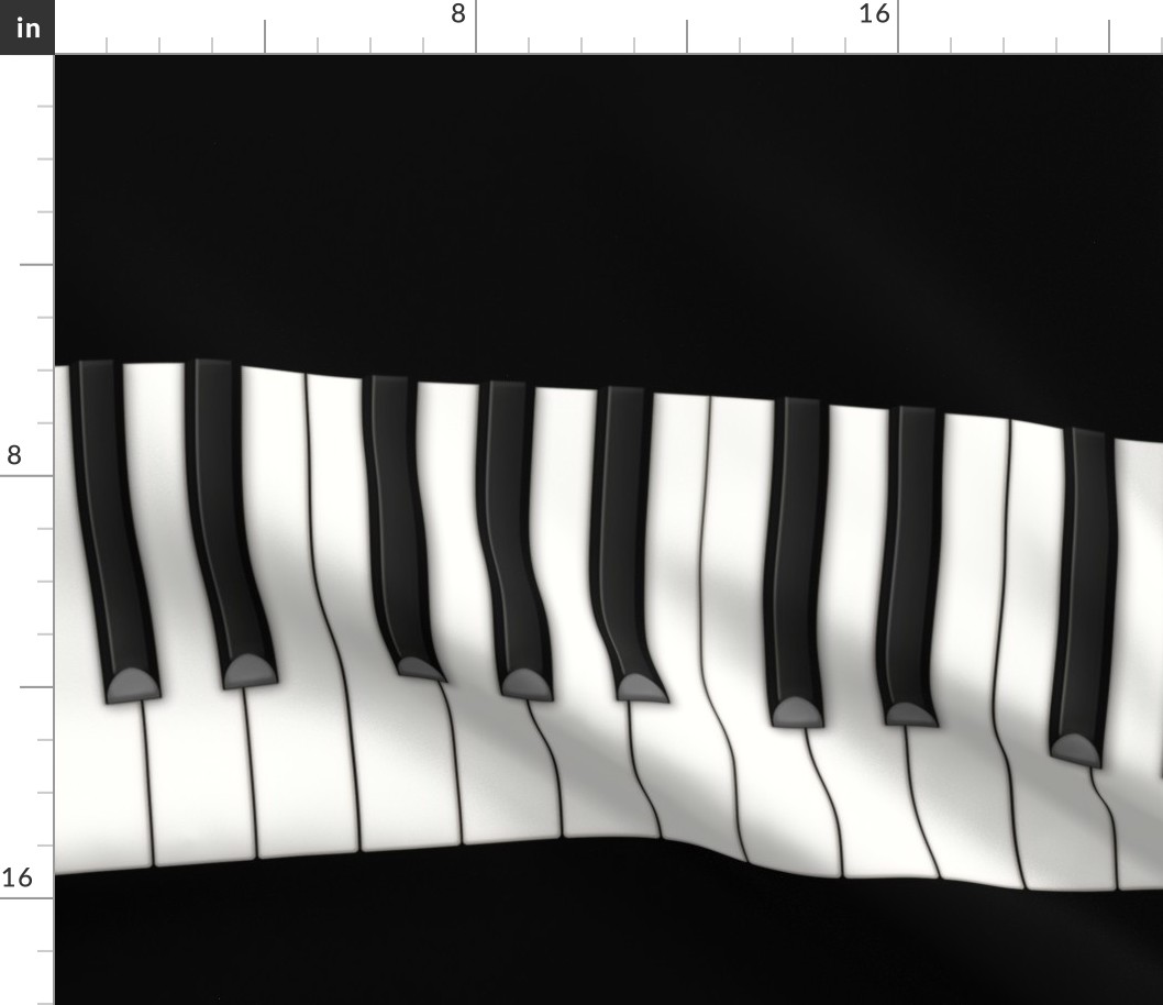 Classic Piano Keys 30" Panel (medium scale)