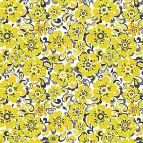 Floral Whimsy MINI - Citron Dream