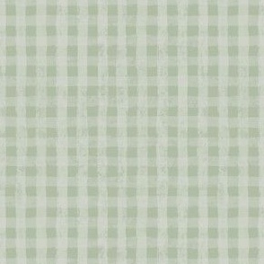 green checkered gingham plaid
