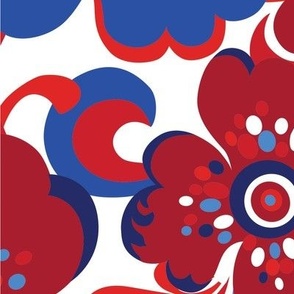 Floral Whimsy JUMBO - Patriotic