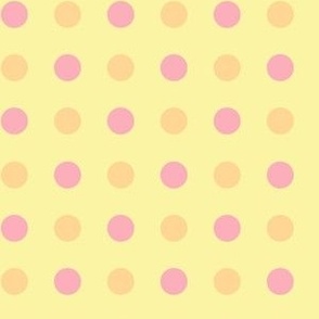 Flamestitch Dot 1 6 Inch ~ bedroom wallpaper ~ yellow ~ orange ~ pink ~ polka dot ~ Easter ~ Spring ~ Summer