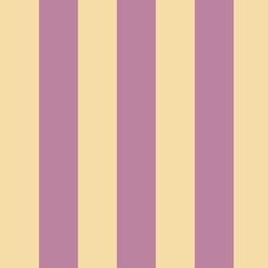 HouseofMay-bold vertical stripes vanilla lilac