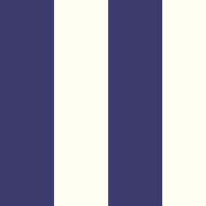 Large Cabana stripe - American Blue and cream white - Candy stripe - Awning stripes - nautical - Striped wallpaper - resort coastal sunbrella tiki vertical
