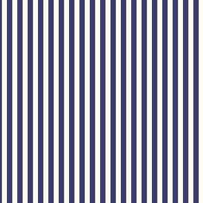 Extra small Cabana stripe - American Blue and cream white - Candy stripe - Awning stripes - nautical - Striped wallpaper - resort coastal sunbrella tiki vertical