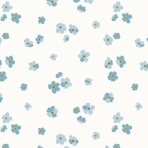 Scatter forget me not flowers