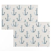 Anchors blue classic coastal