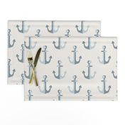 Anchors blue classic coastal