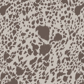 Moody Western Cow Print Design in Brown and Tan
