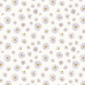 Scattered asters, daisies
