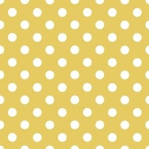 Easter white polka dot on soft pastel yellow