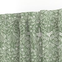 Natural Green | Small Beach Pattern