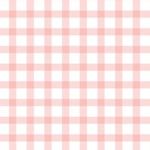 S. Pastel pink on white gingham, perfect for Easter projects