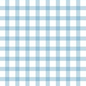 S. pastel blue  on white gingham, perfect for Easter projects 