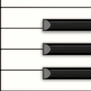 Jumbo Piano Keyboard - Black Background