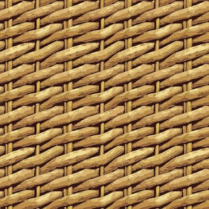 Basketweave Rattan Textured Wallpaper - Neutral - Design 16692740