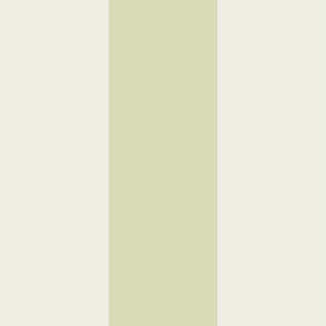 Broad Vertical Awning Cabana Stripes in Soft Mint Olive Green and Eggshell White - 6 inch stripes six inch extra large stripes