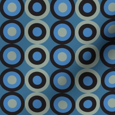 blue snake circles