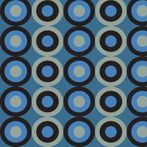 blue snake circles