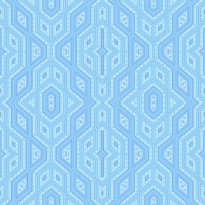 soft blue classic art deco pattern for wallpaper