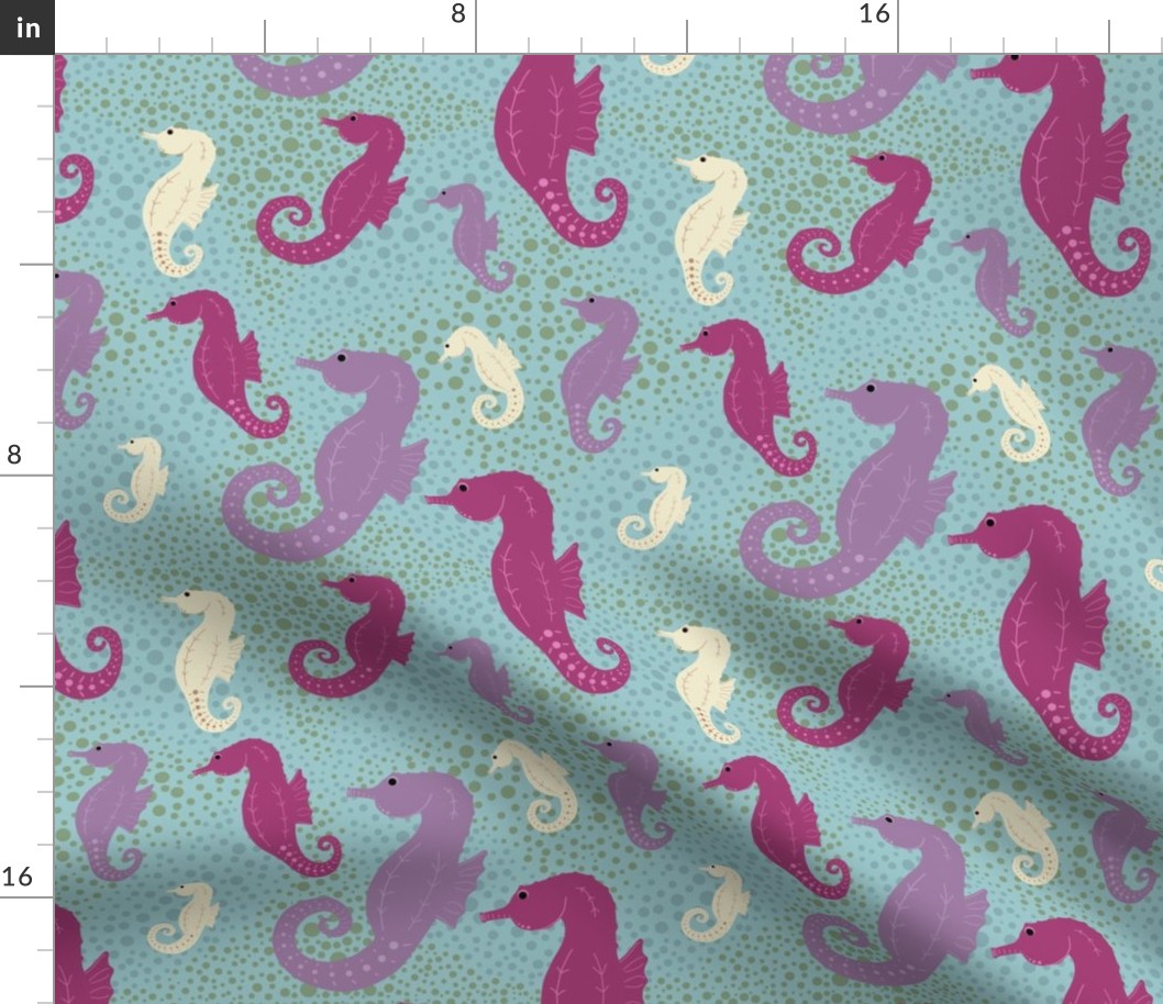 Seahorse pattern multi large scale