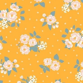 Oriental birds and wintersweet flower buds and roses collection_26_yellow
