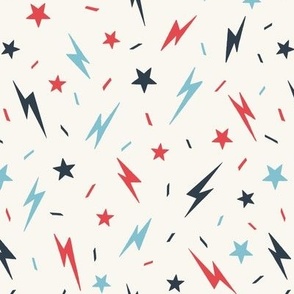 Lightening and Stars_Liberty Summer_medium_cream-Blue-Red