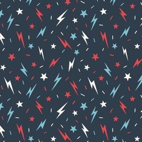Lightening and Stars_Liberty Summer_small_Stratified Sea Navy Blue-Red