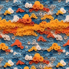 Paper Quilling Clouds 
