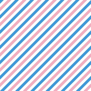 Blue and pink diagonal stripes