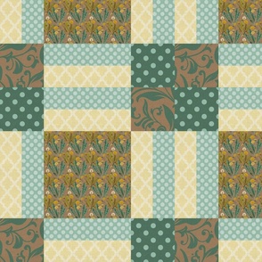 DESIGN 9 - PATTERNED QUILT COLLECTION (FALL TONES)