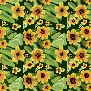 Daisies subfloor sunflowers