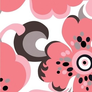 Floral Whimsy JUMBO - Pink Tuxedo