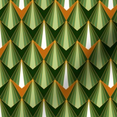 Art Deco Geometry Green Small