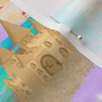 Sand Castle on the Sea, Trip to the Beach on Purple