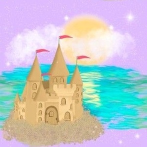 Sand Castle on the Sea, Trip to the Beach on Purple