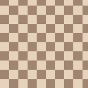  Checkered Symmetry: A Pattern Design of Contrasting Squares, Textured taupe