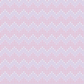 Flamestitch Dot 5 2 Inch ~ bedroom wallpaper ~ lilac ~ pink ~ white ~ polka dot ~ Easter ~ Spring ~ Summer