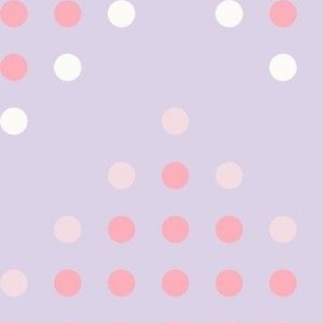 Flamestitch Dot 5 6 Inch ~ bedroom wallpaper ~ cream ~ blue ~ lilac ~ green ~ kids room ~ polka dot