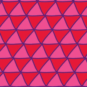 Triangles Red Pink & Purple