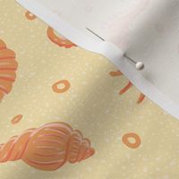 Orange Shells and Seahorse - Large Scale