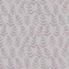 Silver Grey Feathery Ferns – watercolor whimsical ferns