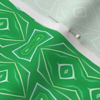 White and Green Geometric Shapes