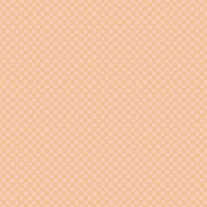 Wonky Checkered Retro Sand & Blush - Small Scale