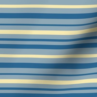 4" rep blue yellow  stripes horizontal