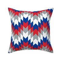 Patriotic Geometric Chevron- Large Scale