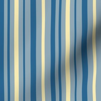 4" blue yellow stripes vetrical