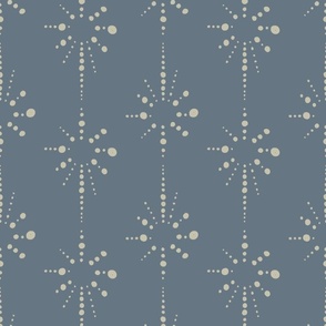 Art Deco Stars in Stripes in pastel blue