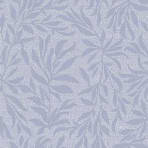 Botanical Minimalist Vine Silhouettes in light gray blue shagreen