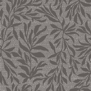 Botanical Minimalist Vine Silhouettes in espresso shagreen