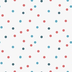 July 4th Dots - Patriotic Blender - Red White and Blue 